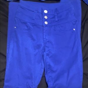 Barely worn blue jeans